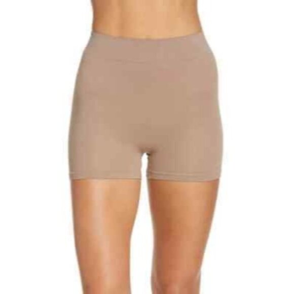 SKIMS Stretch Rib Bike Short NEW Desert XXS/XS - Picture 1 of 11
